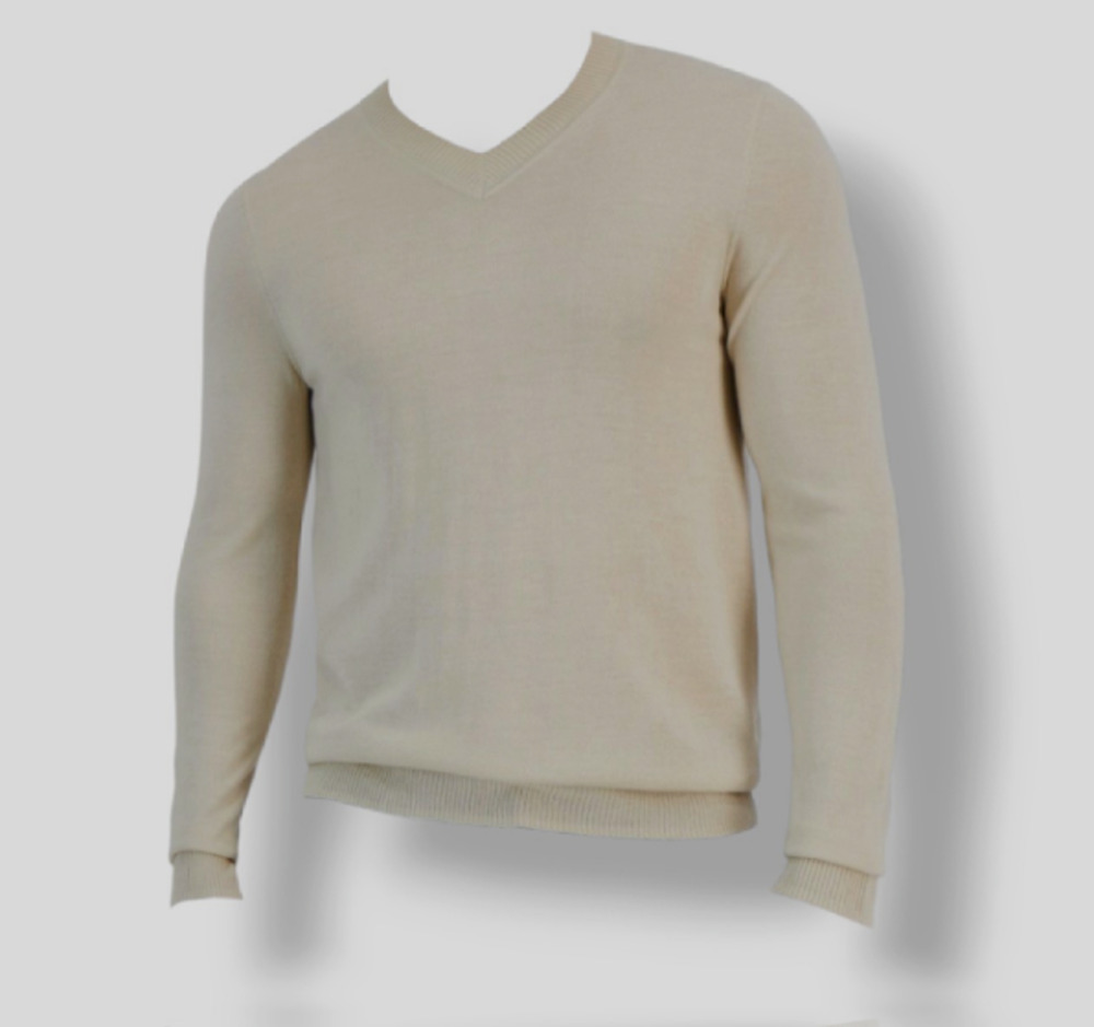 Alfani Men's Long-Sleeve V-Neck Merino Blend SweaterSize 3XL